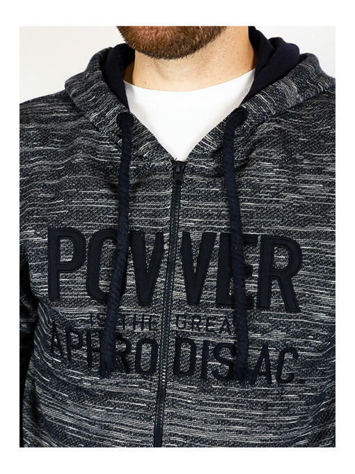 Кофта спортивная мужская темно-синяя — изображение 5