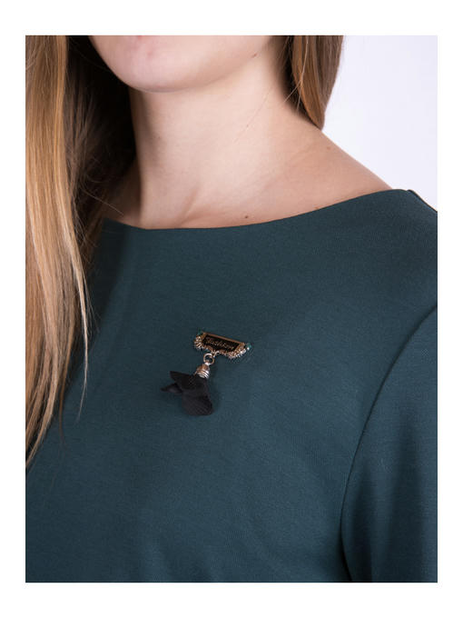 Платье цвет бутылочный — изображение 4