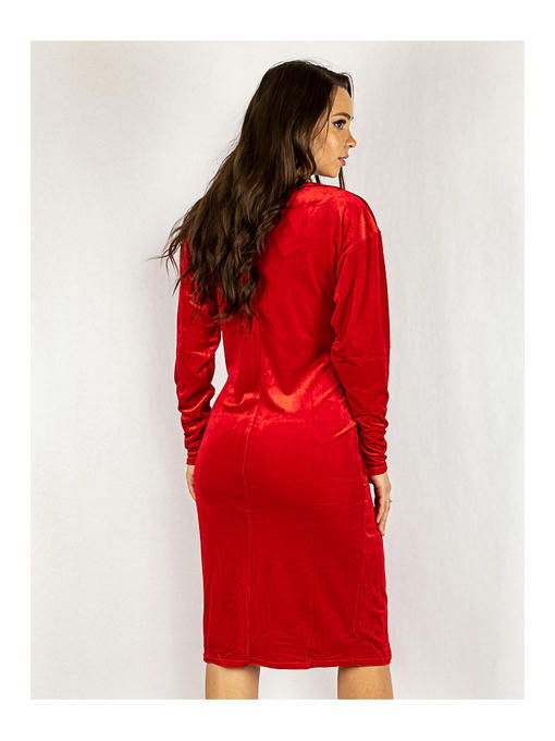 Платье батал красное — изображение 4