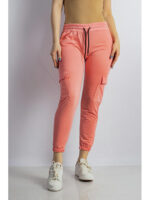 Брюки спортивные женские персиковые