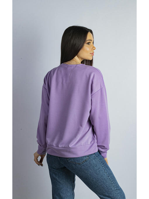 Свитшот женский сиреневый — изображение 4
