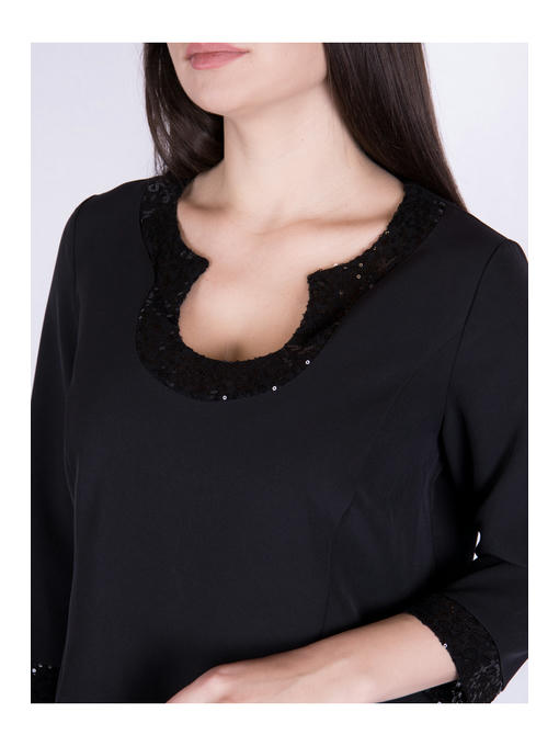 Платье батал черное — изображение 5