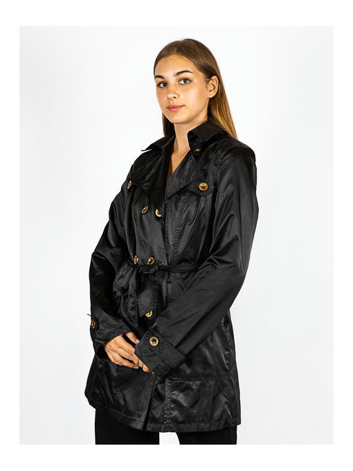 Плащ женский черный — изображение 3