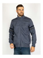 Кофта спортивная мужская сизый на флисе