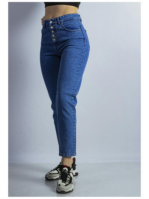 Джинсы женские синяя варенка — изображение 4