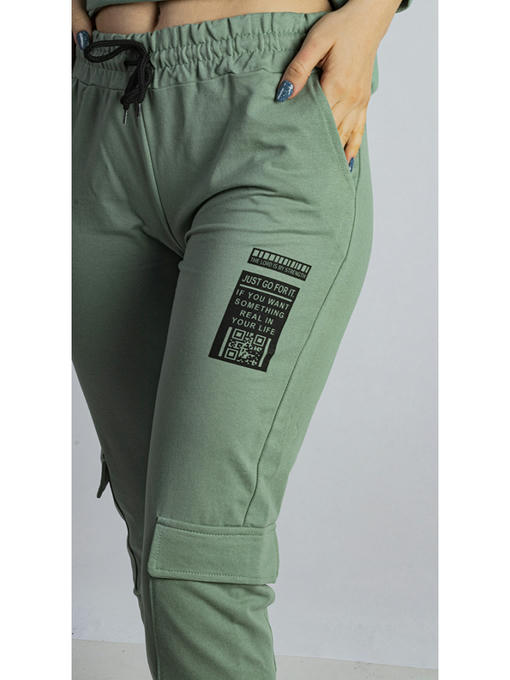 Брюки спортивные женские мятные — изображение 6