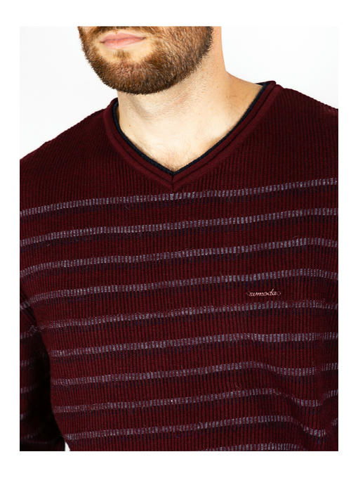 Свитер мужской бордовый — изображение 5