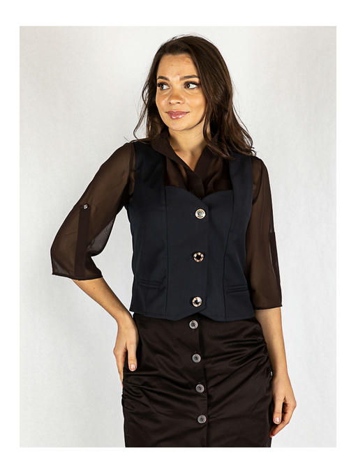 Жилет женский темно-синий