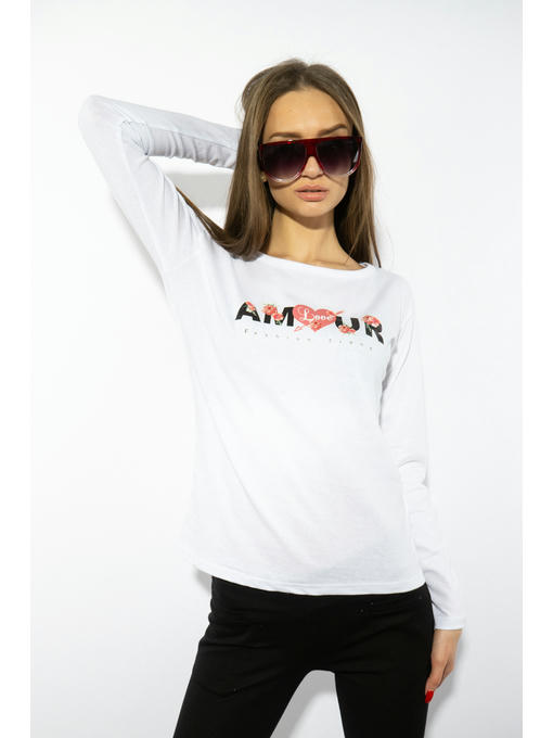 Лонгслив женский с принтом — изображение 6