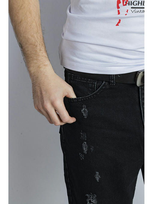 Джинсы мужские черные — изображение 5