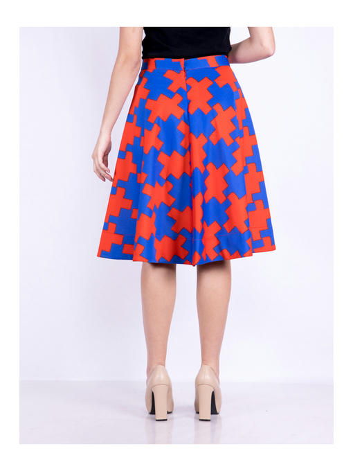 Юбка красно-синяя — изображение 2