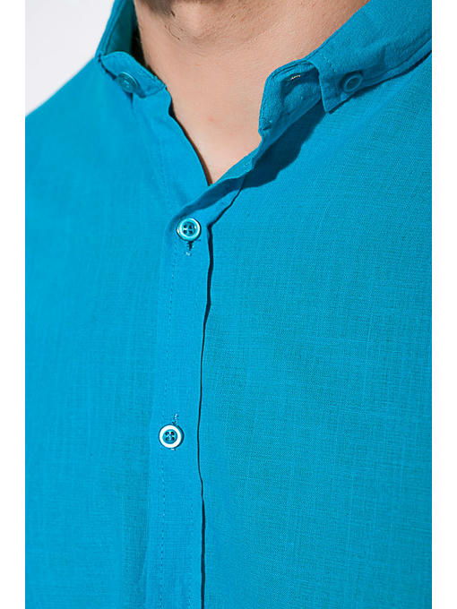 Деловая однотонная рубашкка — изображение 11