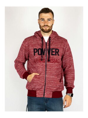 Кофта спортивная мужская коралловая