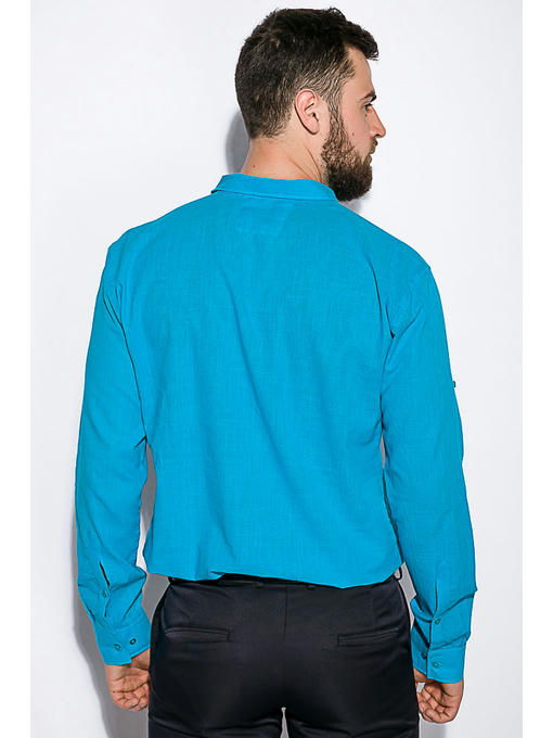 Деловая однотонная рубашкка — изображение 10