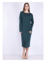 Платье цвет бутылочный