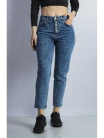 Джинсы женские синяя варенка