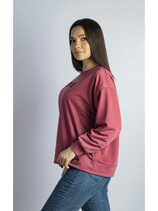 Свитшот женский пудровый — изображение 4