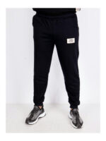 Брюки спортивные мужские чернильные на флисе