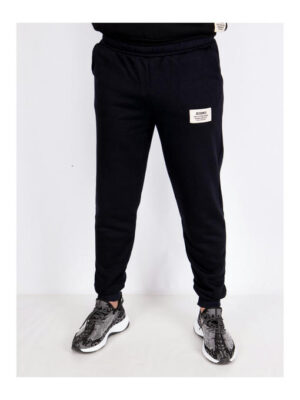 Брюки спортивные мужские чернильные на флисе