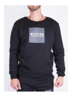 Свитшот мужской черный на флисе