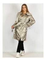 Плащ женский стальной