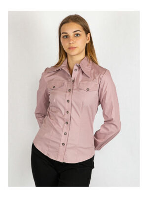 Рубашка женская пудровая