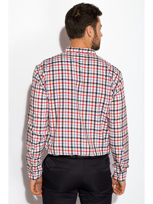 Рубашка в клетку с коротким рукавом — изображение 4