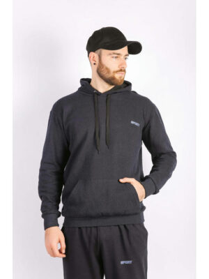 Худи мужское темно-синий на тонком флисе