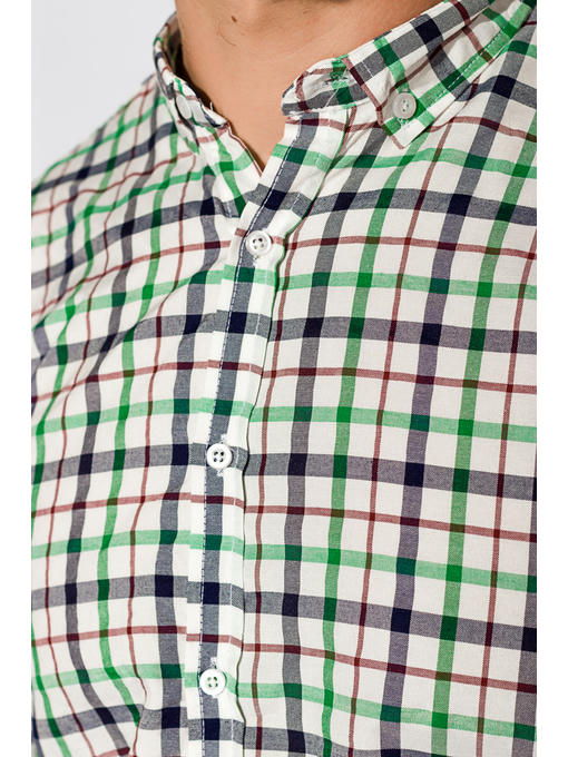 Рубашка в клетку с коротким рукавом — изображение 10