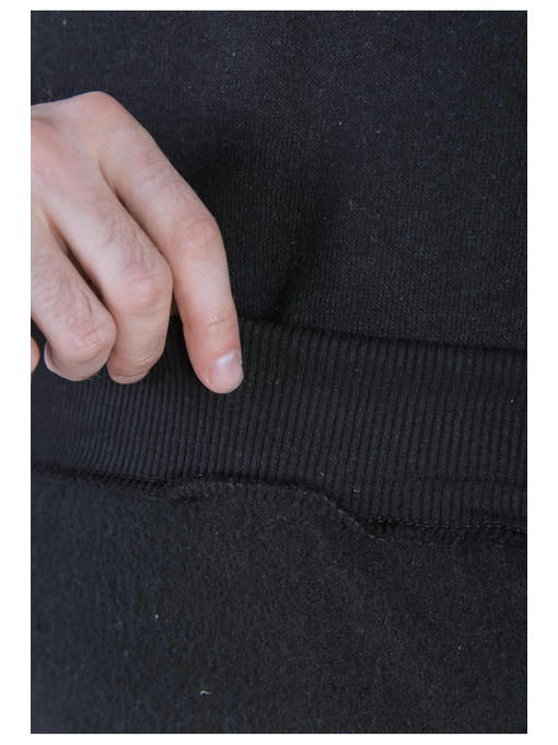 Свитшот мужской черный на тонком флисе — изображение 5