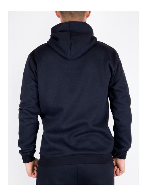 Худи мужское темно-синее на флисе — изображение 3