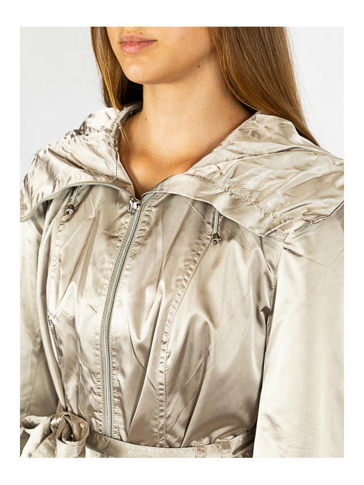 Плащ женский стальной — изображение 5