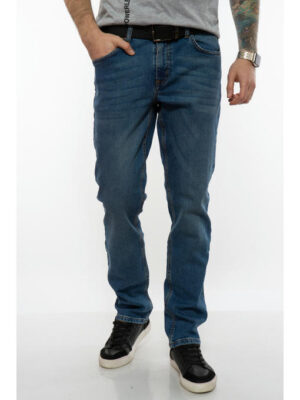 Джинсы с легкими потертостями