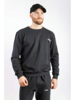 Свитшот темно-синий мужской на тонком флисе