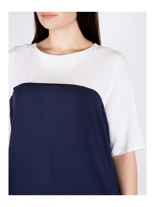 Платье батал сине-белое — изображение 4