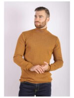 Гольф мужской горчичный