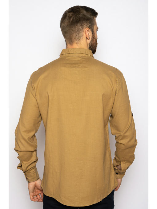 Рубашка с длинными рукавами в полоску — изображение 11