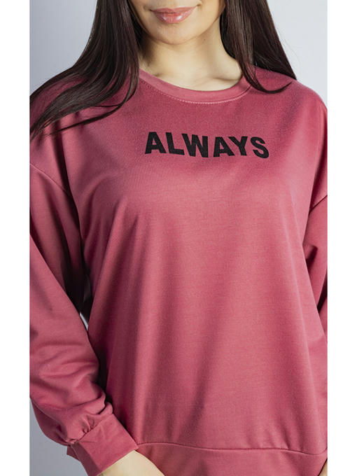 Свитшот женский пудровый — изображение 6