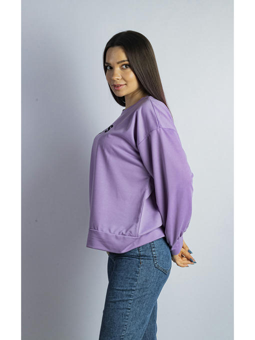 Свитшот женский сиреневый — изображение 3