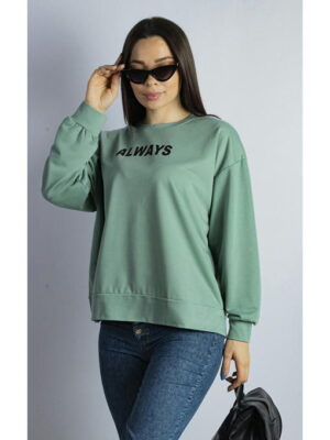 Свитшот женский мятный