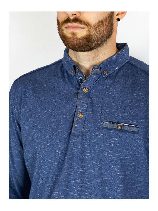 Батник мужской сине-молочный — изображение 5