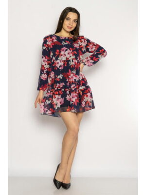 Мини платье из шифона