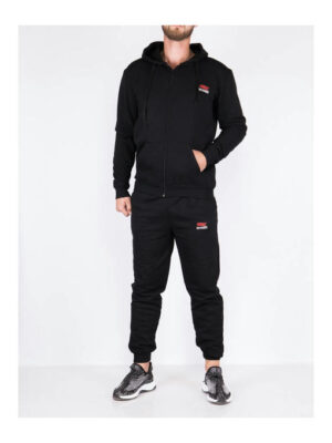 Костюм мужской черный на флисе