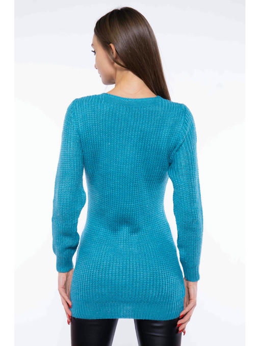 Свитер женский удлиненный — изображение 8