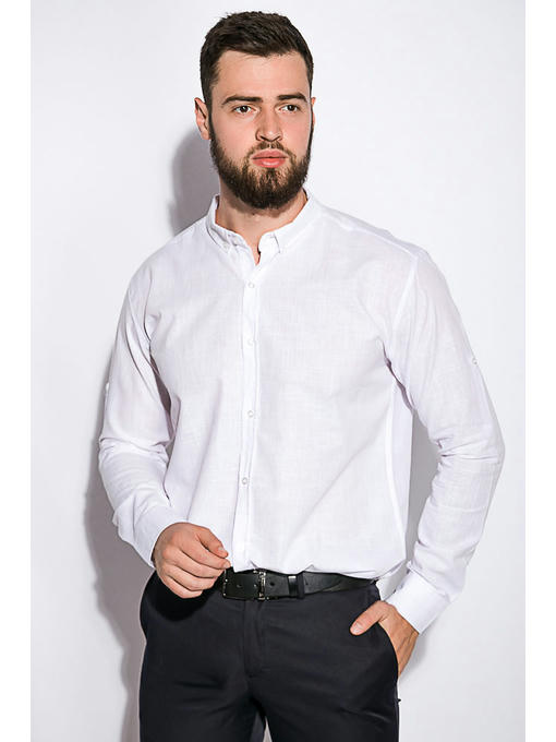 Деловая однотонная рубашкка