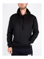Худи мужское черное на флисе