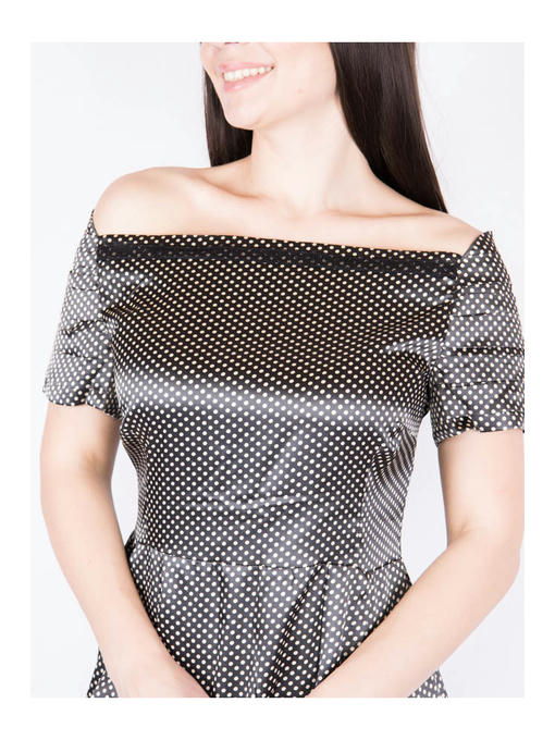 Платье черно-молочное — изображение 4