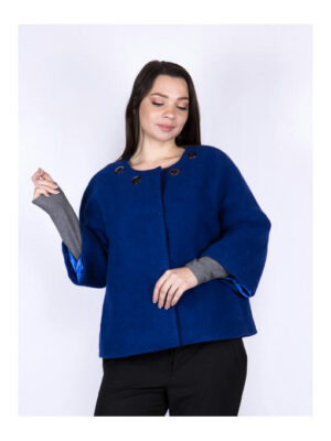 Полупальто женское цвет электрик