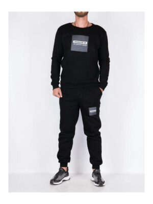 Костюм мужской черный на флисе