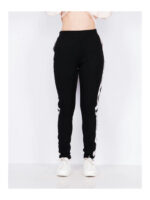 Брюки спортивные женские черно-серябристые